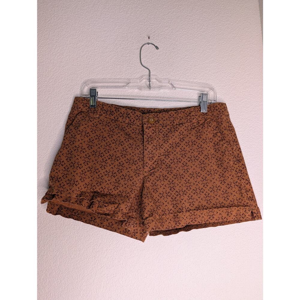 Patagonia Organic Cotton Shorts Brown Geometric Printed 6